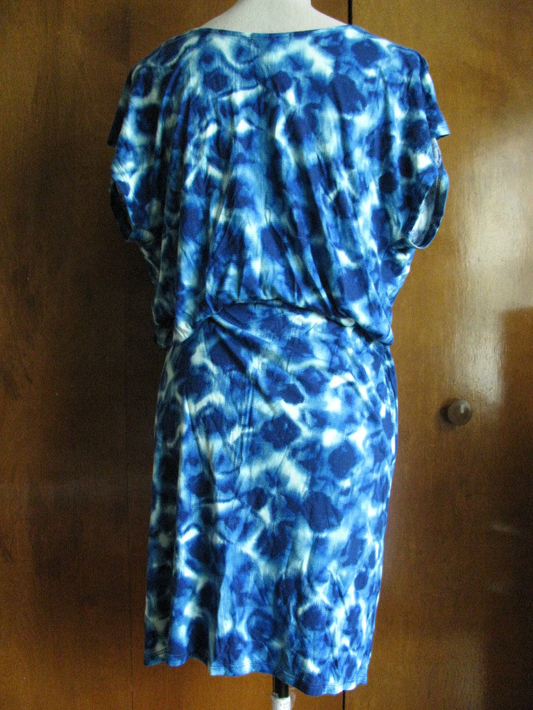 Gap Women's Bright Blue Print Dress XSmall