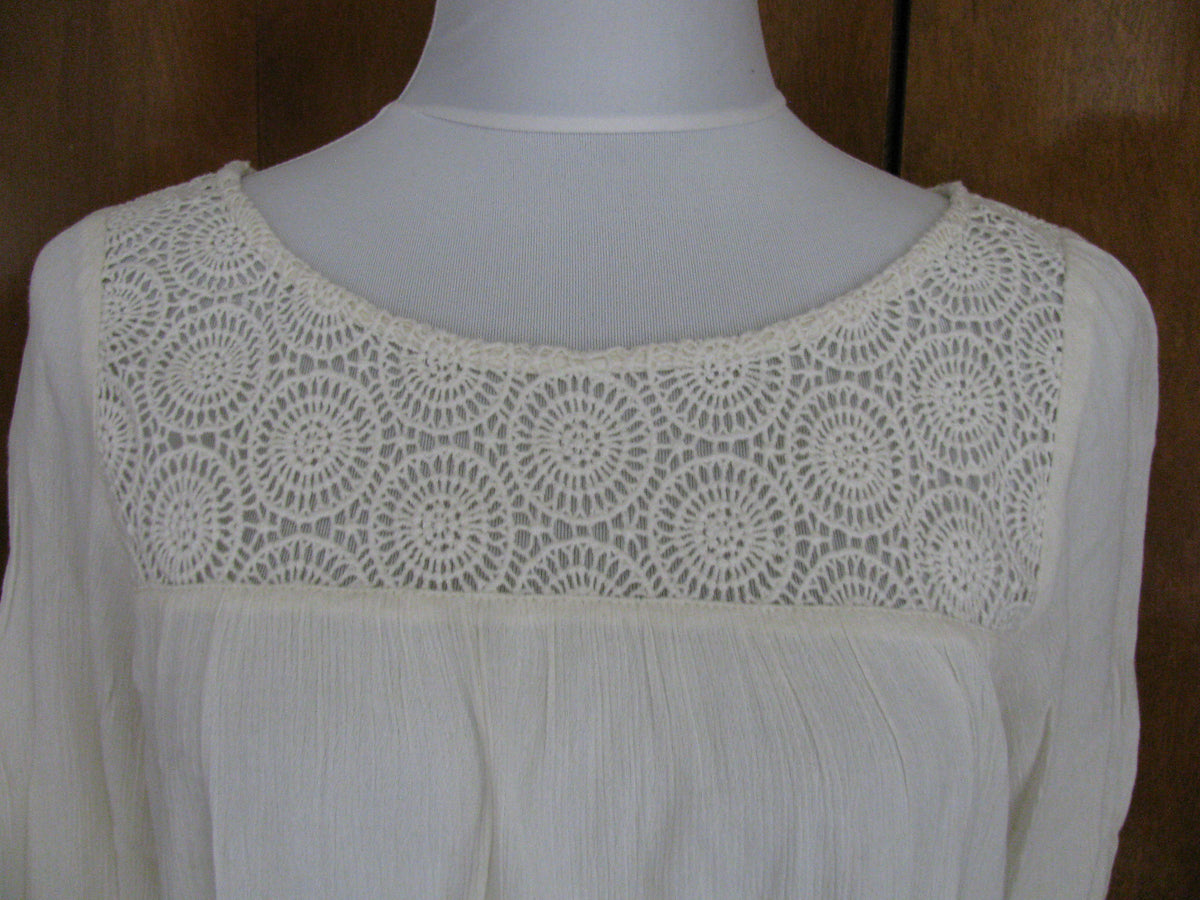 Denim & Supply women's fabric crafted Off White cotton top 