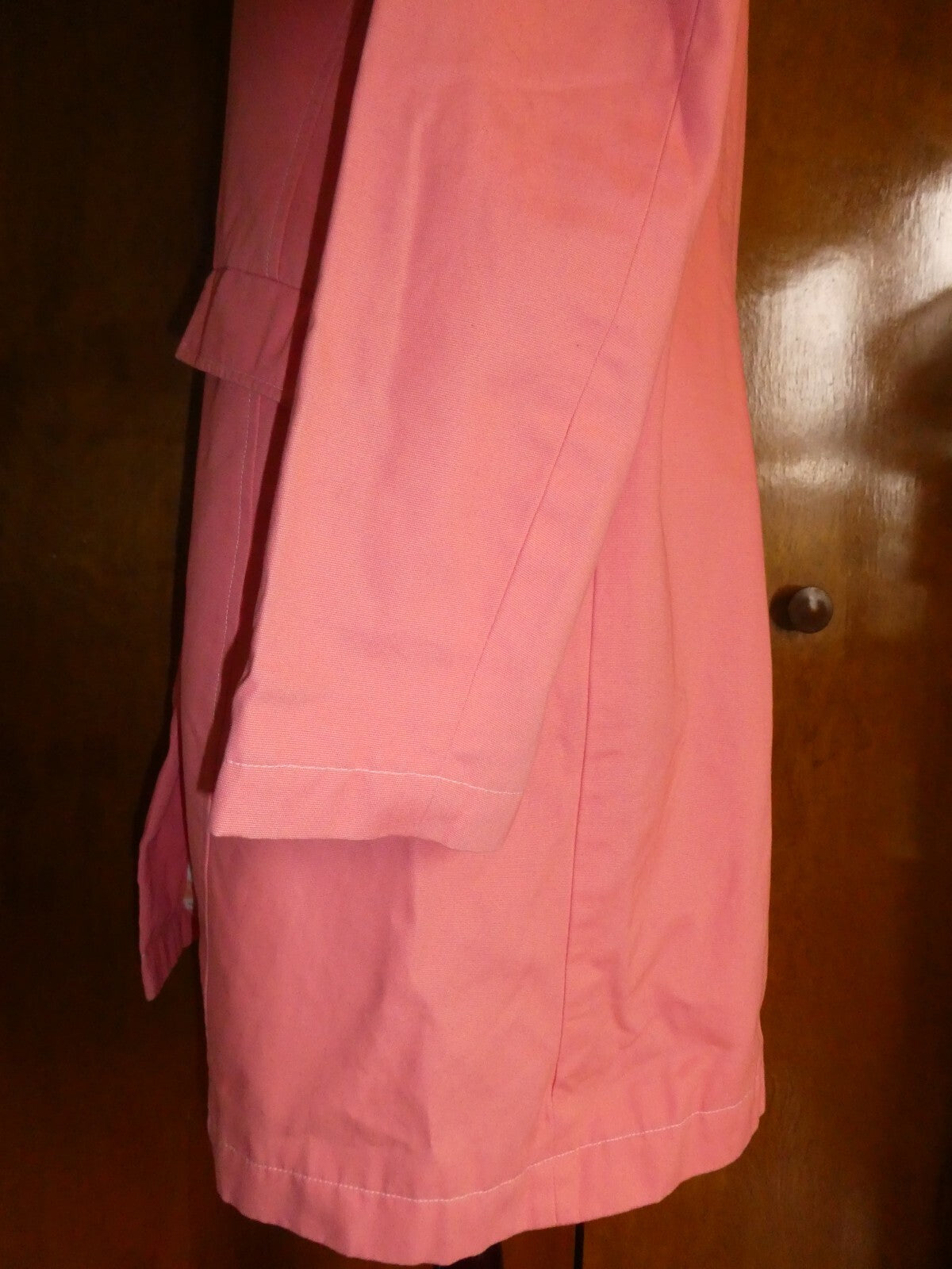 JH Women's Orange Long Sleeve Trench Coat Size 14 (can fit size 12)