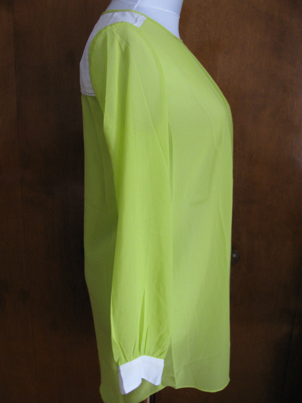Walter Baker Evan women’s white lime tunic dress XSmall New
