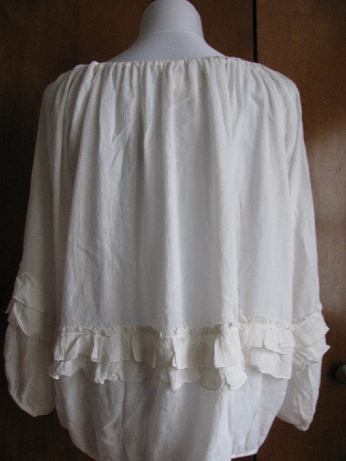 Denim & Supply women's cotton/viscose antique cream top Medium 