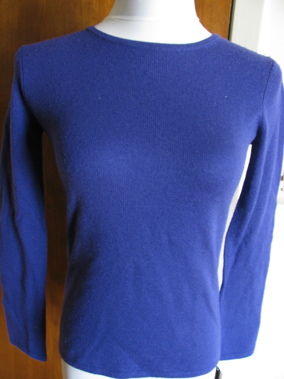 Evelyn Women's Purple 2Ply Cashmere Sweater Size PP 