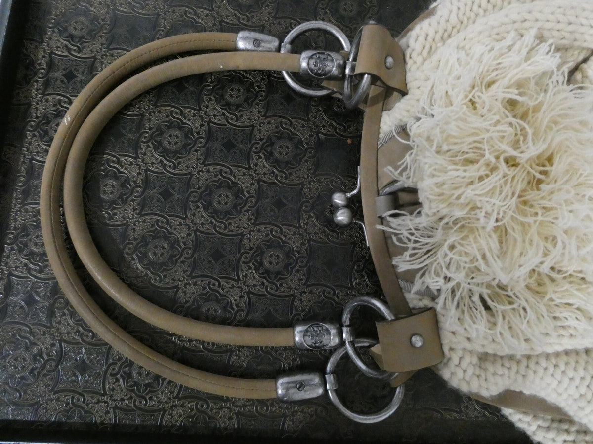 Juicy Couture Women’s Beige Knitted Large Shoulder Bag