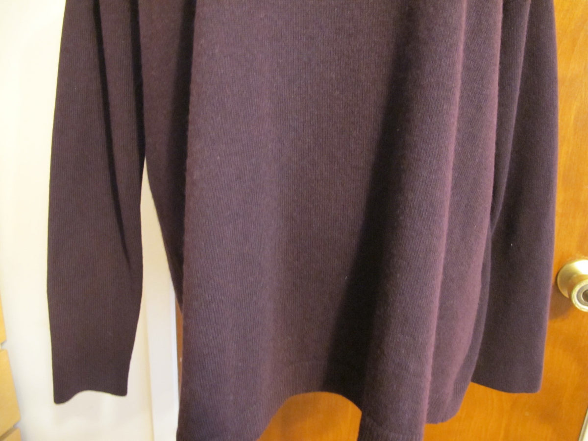 Bloomingdale's Women's Burgundy 2 Ply Cashmere Sweater M  