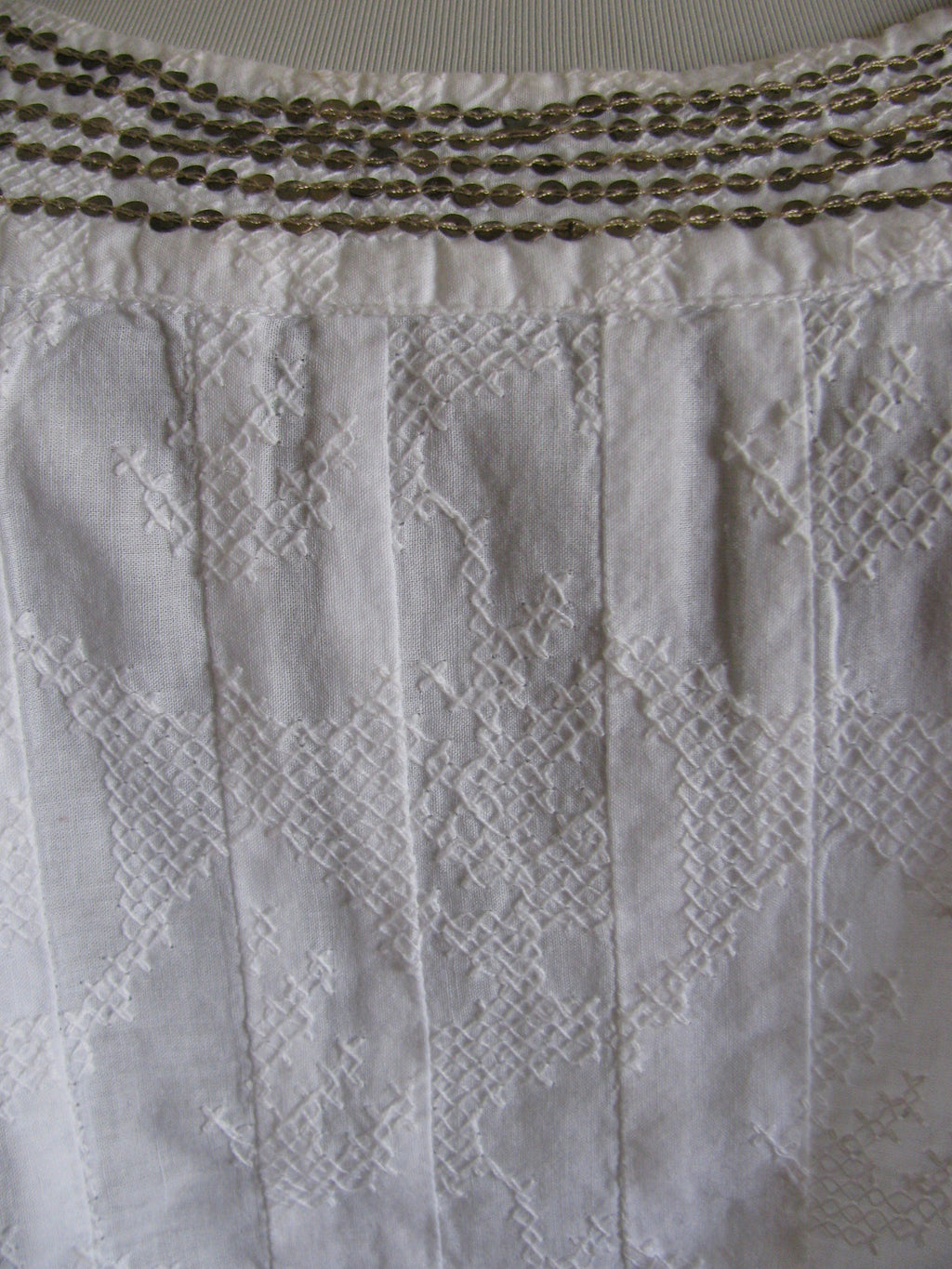 Calvin Klein Jeans women embroidered white top 0X/EG