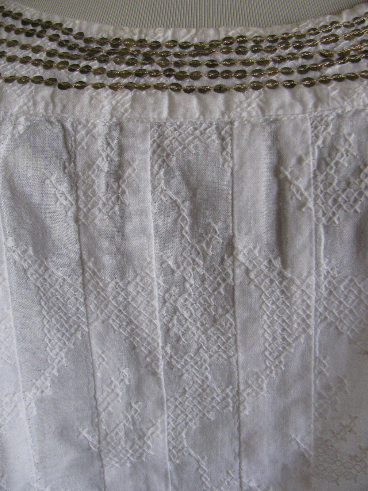 Calvin Klein Jeans women embroidered white top 0X/EG