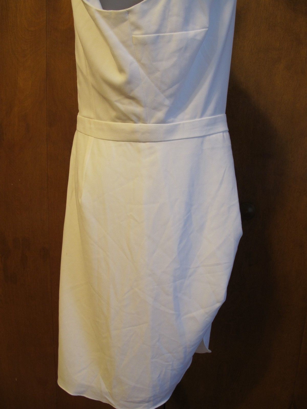 Guess women's off white evening wrap dress size 12 NWT fits size 10