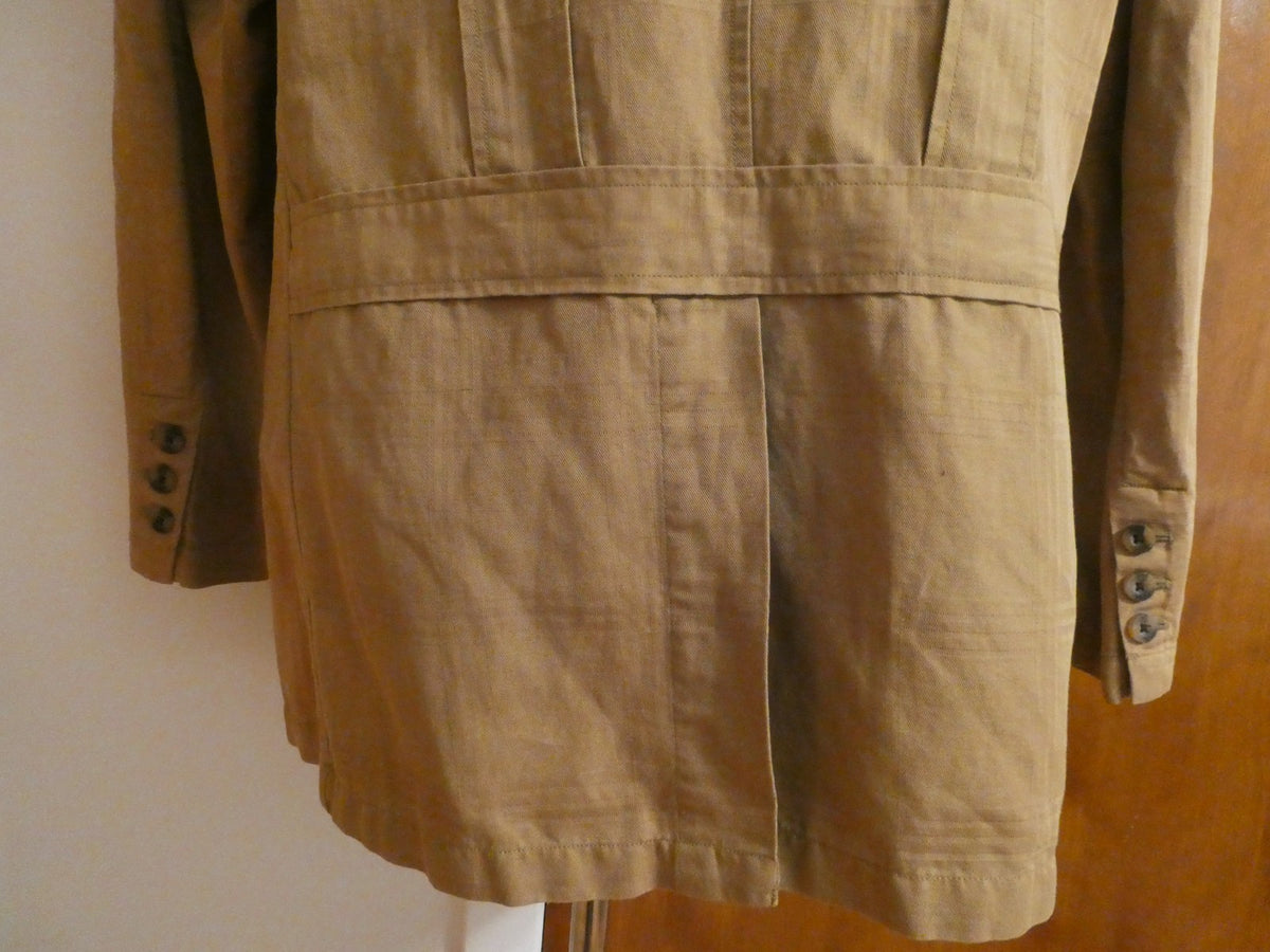 Robert Graham Blazer Men’s Soft 100% Cotton Brown Sport 1 Piece Coat Casual XL