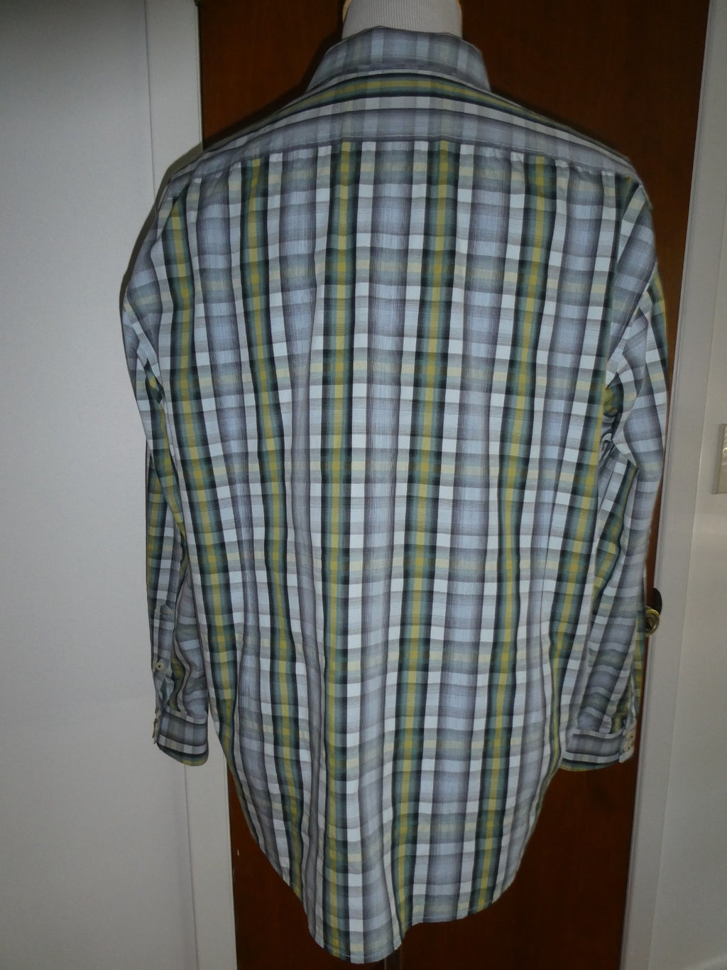 Tommy Bahama Island Modern Fit Shirt Men's XL Plaid 100% Cotton Button Front