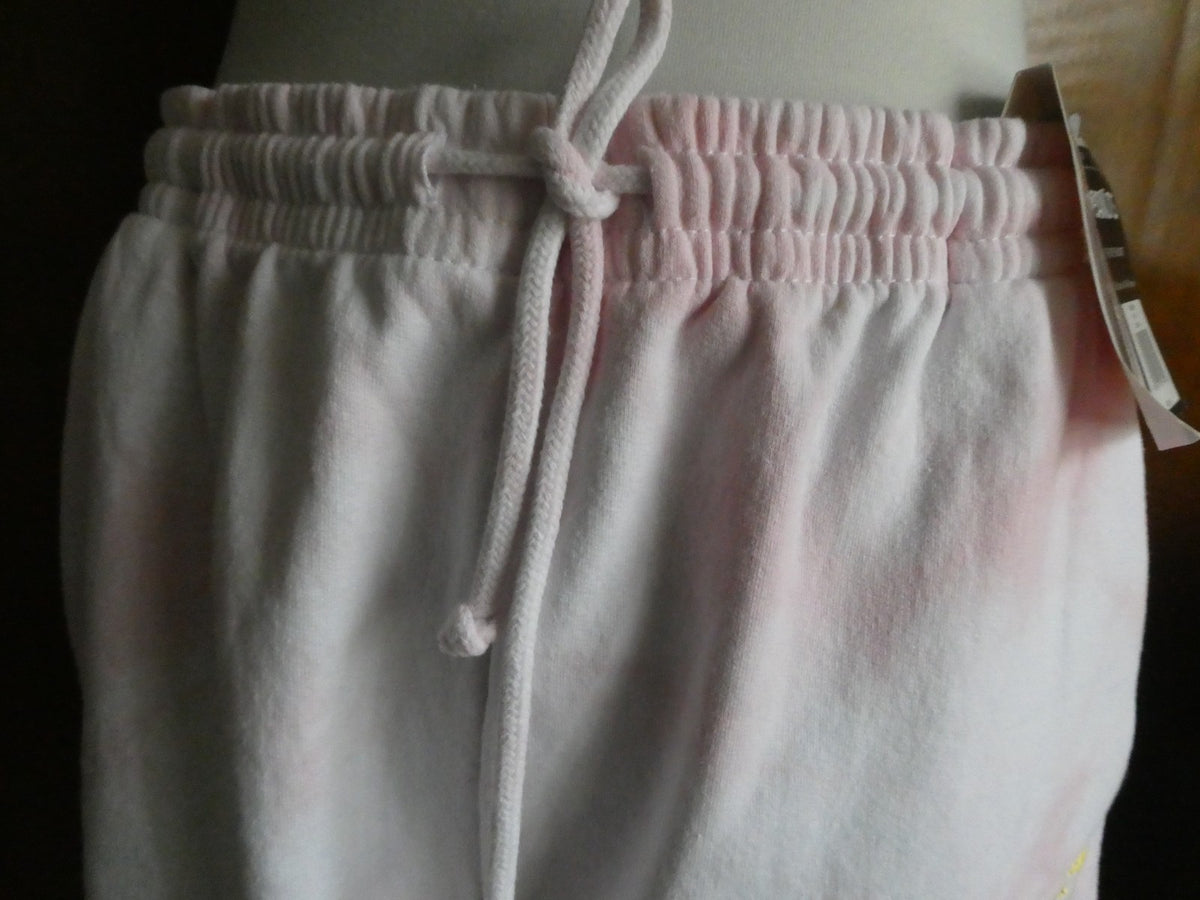 Peanuts Snoopy Tie Dye Shorts Women XL Pink NWT Drawstring Lounge Freeze NY