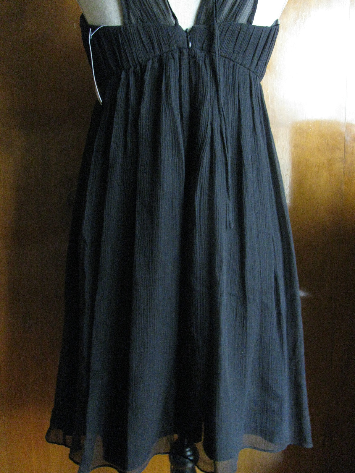 Maxandcleo women's black silk lined evening dress Size 8 NWT 