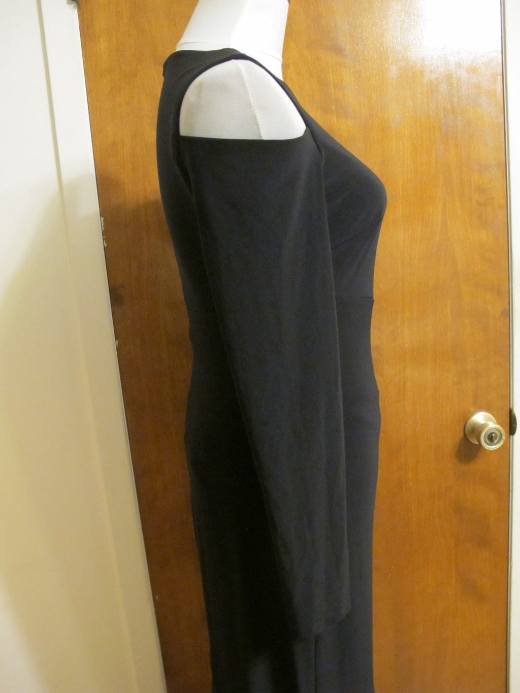Lauren Ralph Lauren Women’s Black Lined Evening Maxi Cutout A-line Dress New