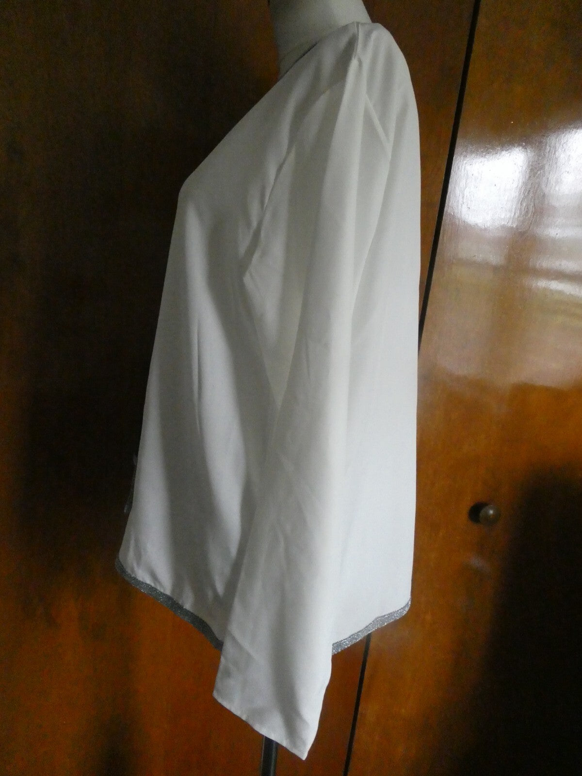 Made With Love women's white/black top XL, XXL- (XL fits L), (XXL fits XL)