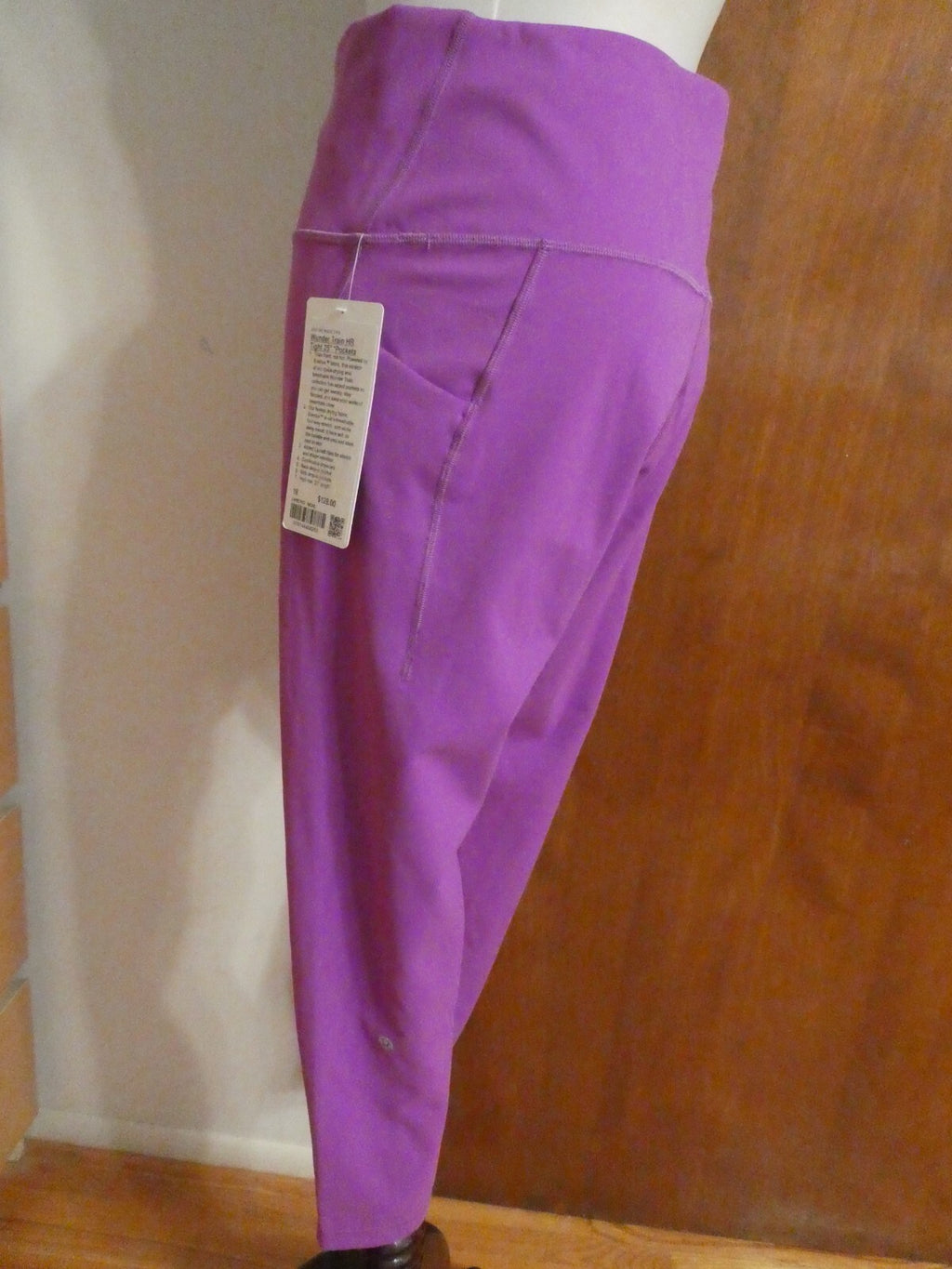 Lululemon Wunder Train HR Tight 25" Moonlit Magenta Size 18 With Pockets
