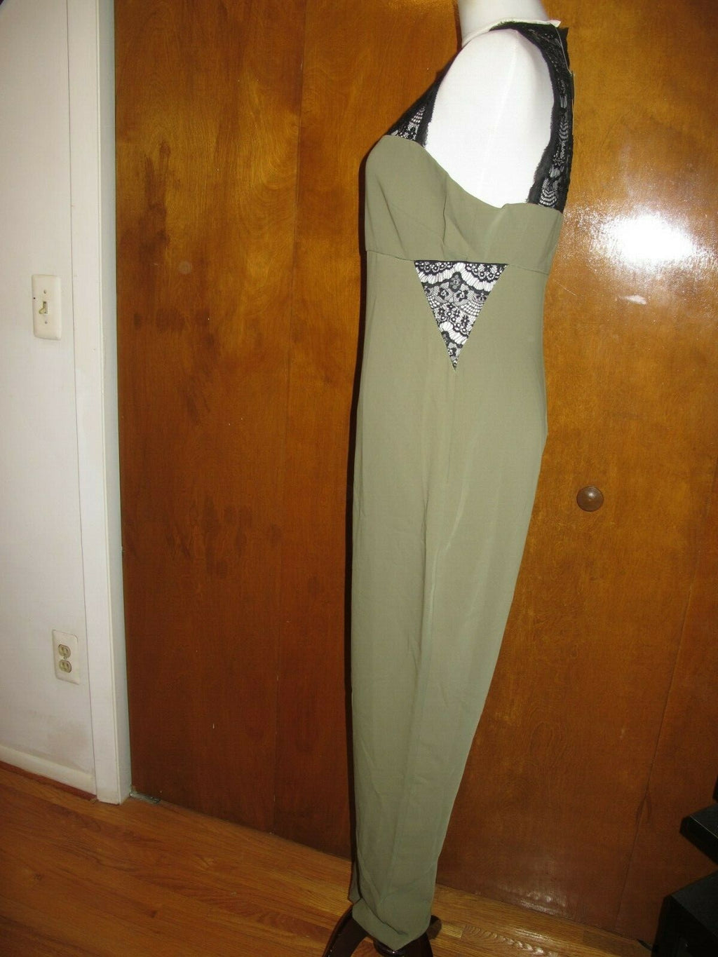Rachel Roy women's army/black evening jumpsuit 