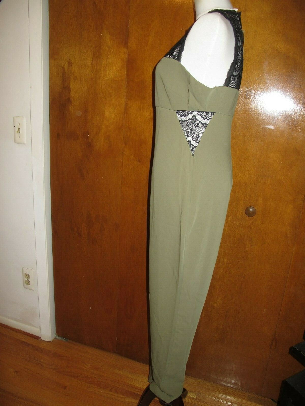 Rachel Roy women's army/black evening jumpsuit 