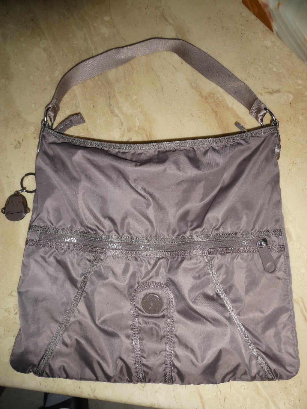 Kipling Women’s Brown AbethaHB4081-037 Nylon Shoulder Bag Large