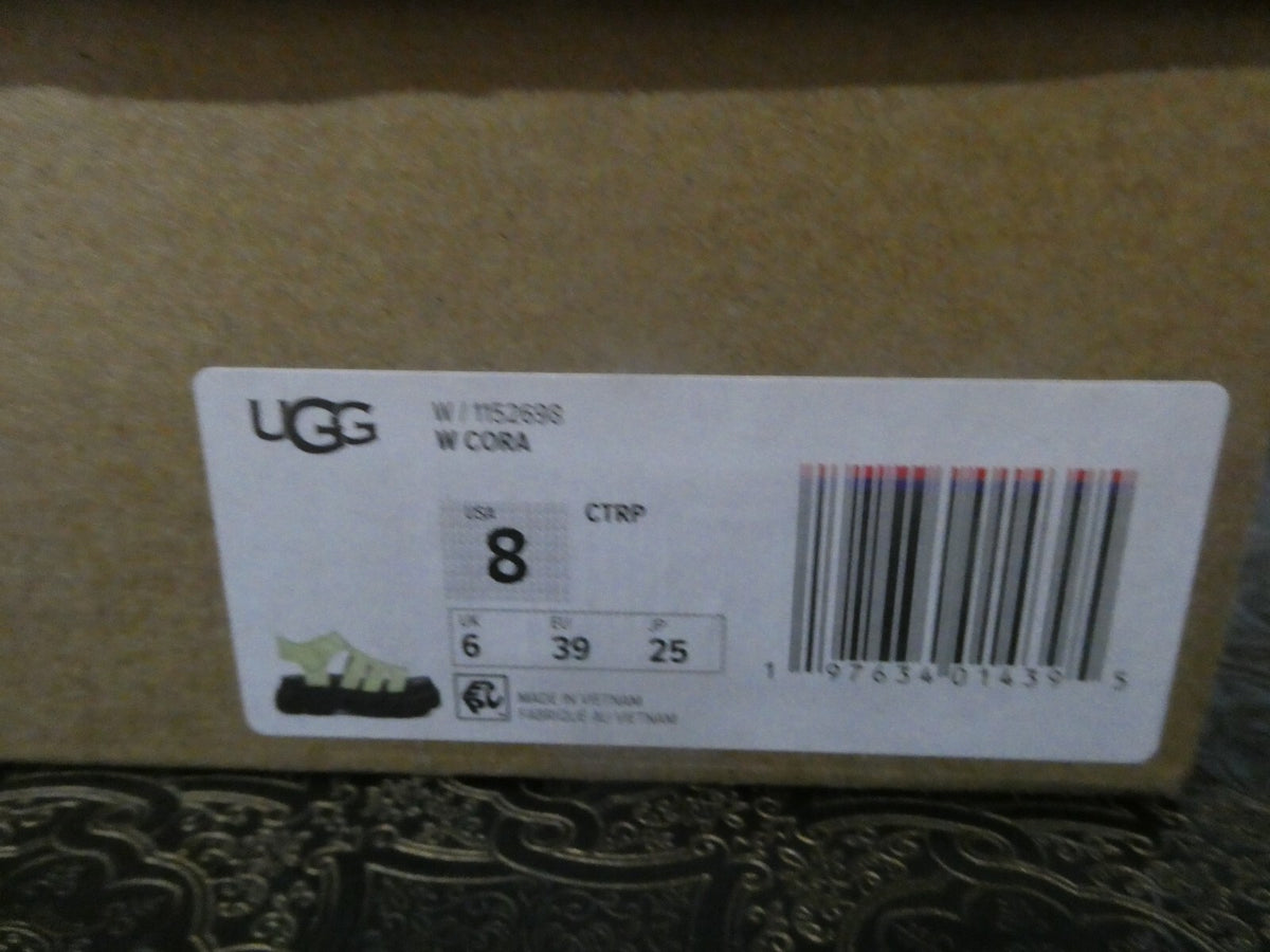 UGG Cora Women’s Caterpillar Green Platform Sandal Size US 8/UK 6/EU/ 39