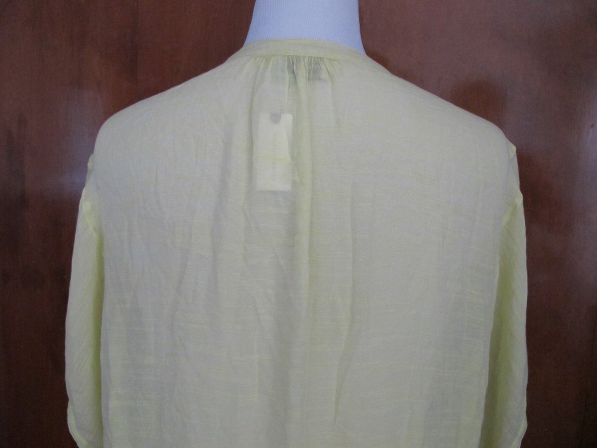 Anthropologie SaturdaySunday womens chartreuse Kendra oversized tunic small NWT