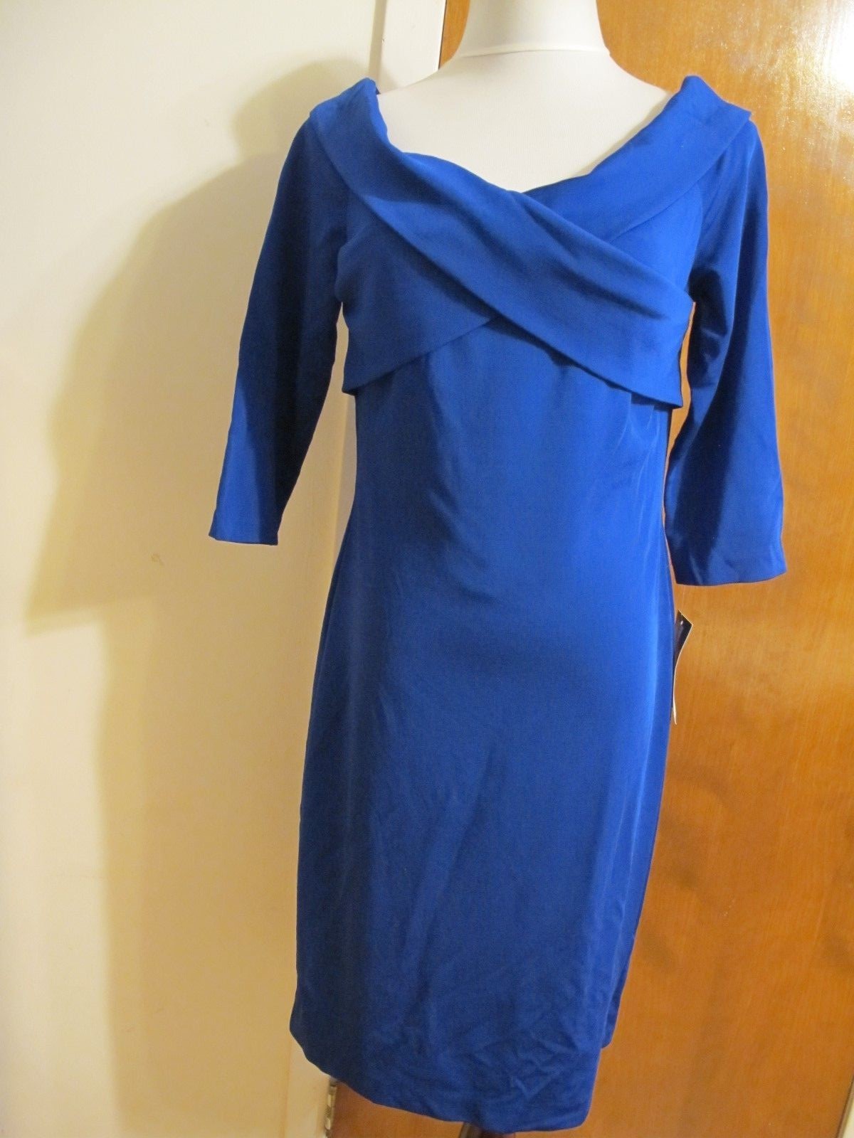 Ralph Lauren women’s blue NWT stylish lined dress size 12