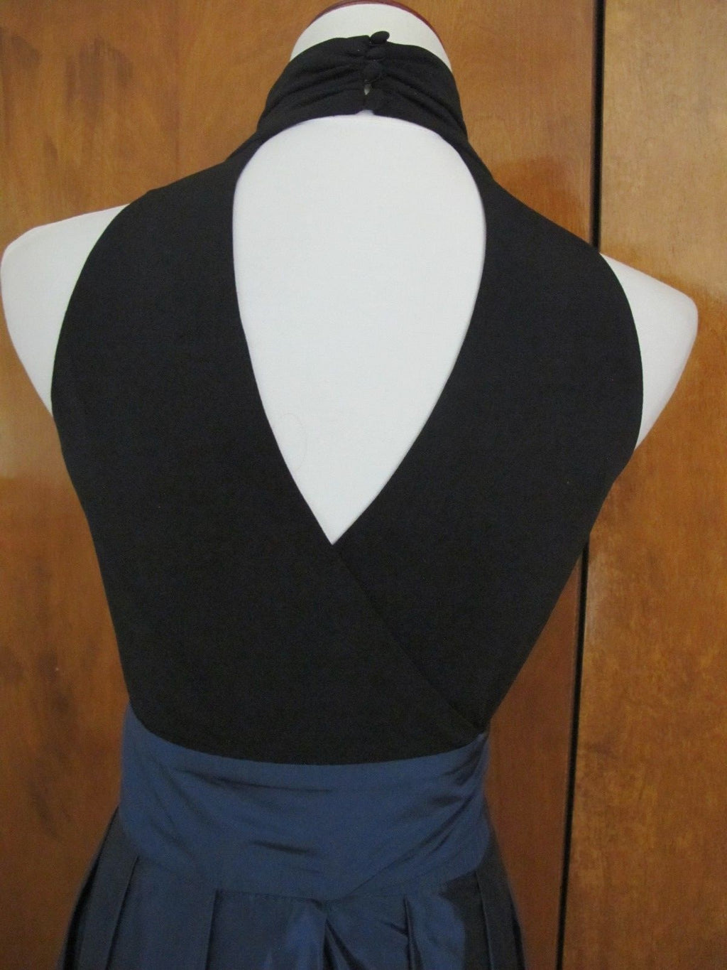 Ralph Lauren women's black blue fit and flare silhouette dress new