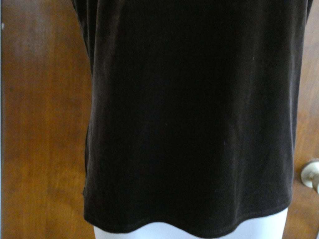 Sport women's brown velour top size Medium