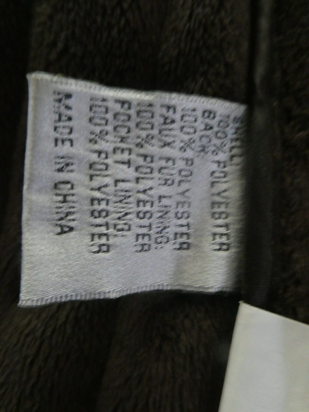 Larry Levin Women's Brown Quilted Coat Jacket Faux Fur Lining XLarge