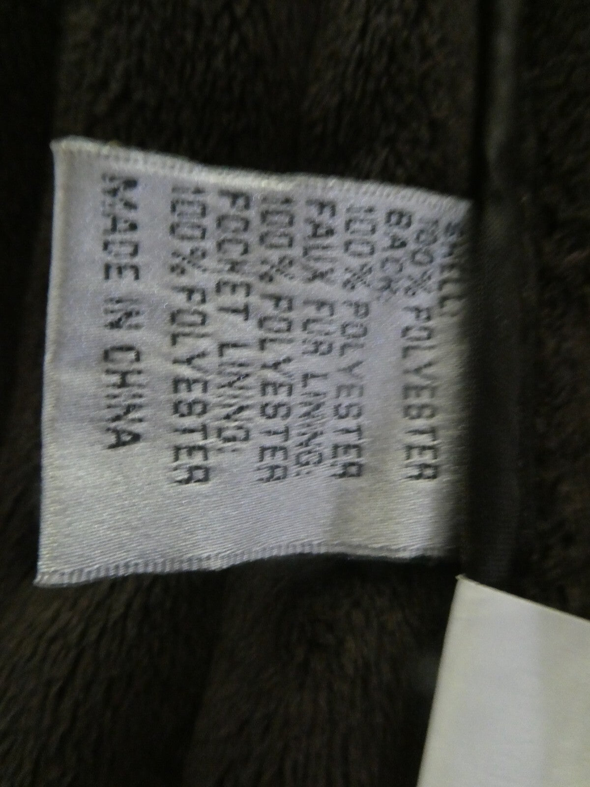 Larry Levin Women's Brown Quilted Coat Jacket Faux Fur Lining XLarge