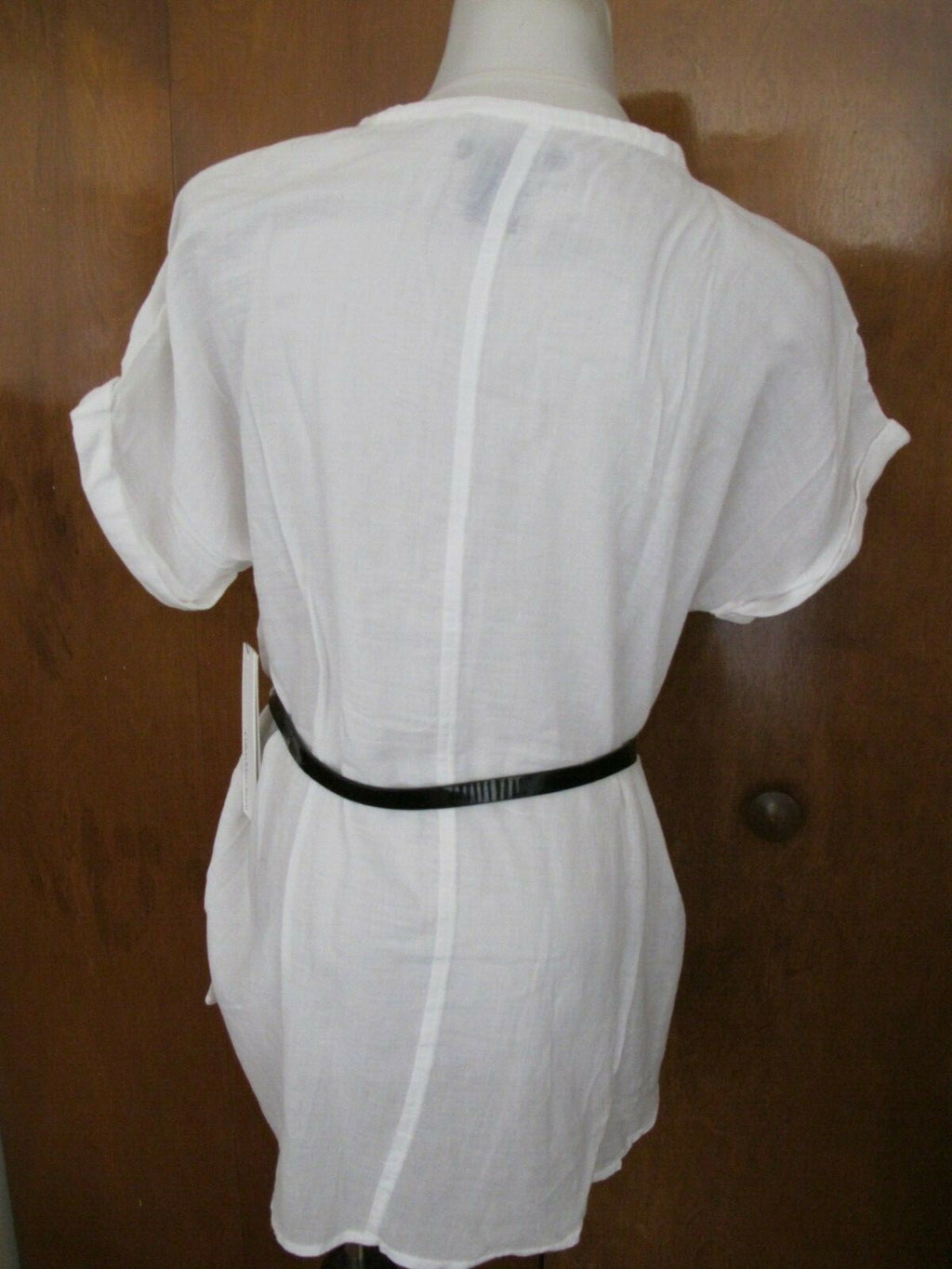New Calvin Klein Jeans women's white soft top Size PLarge can fit regular Large