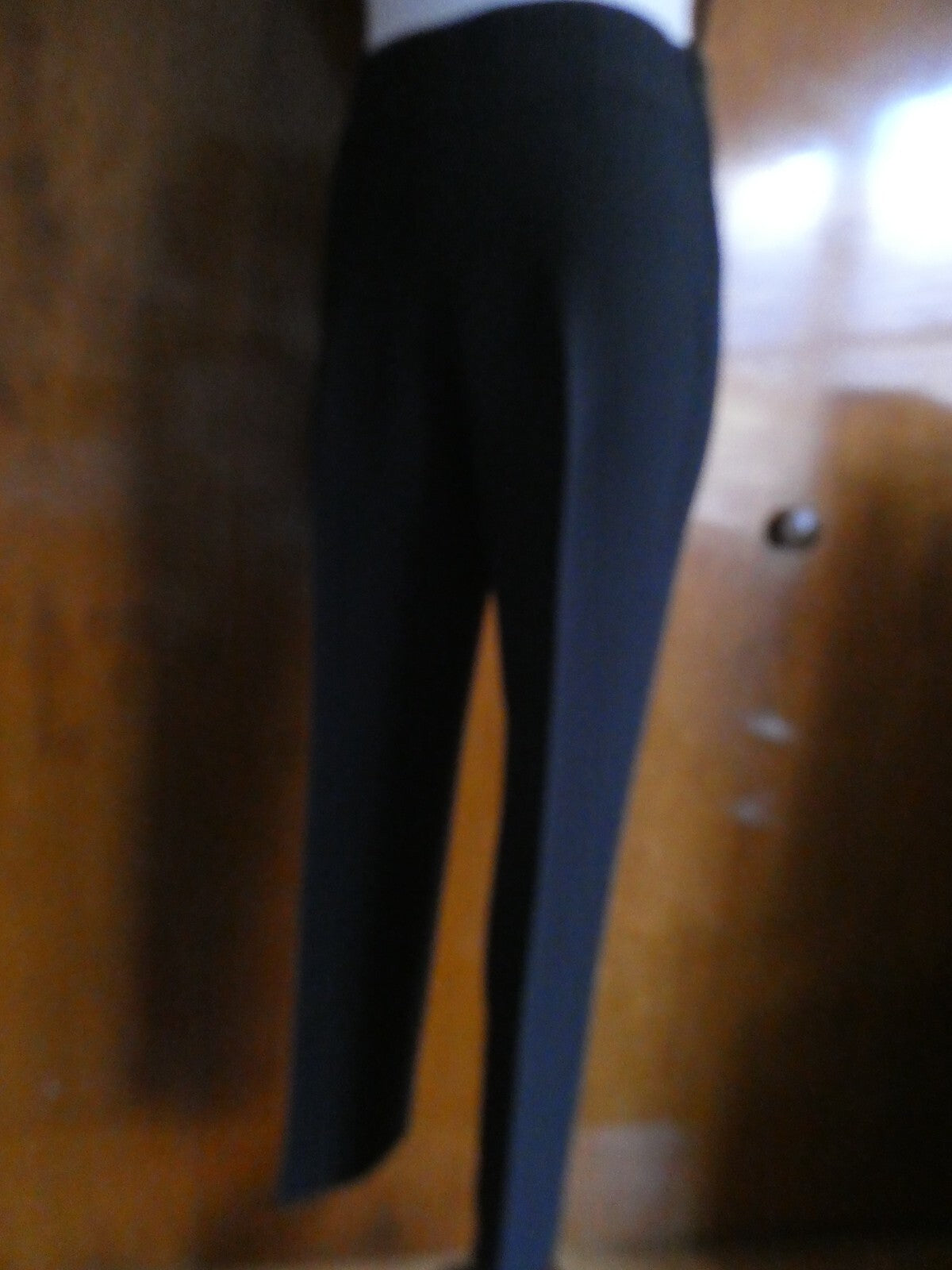 Louis Vuitton Slim Cropped Dressing Pants Black Size 36 France ECC-W05