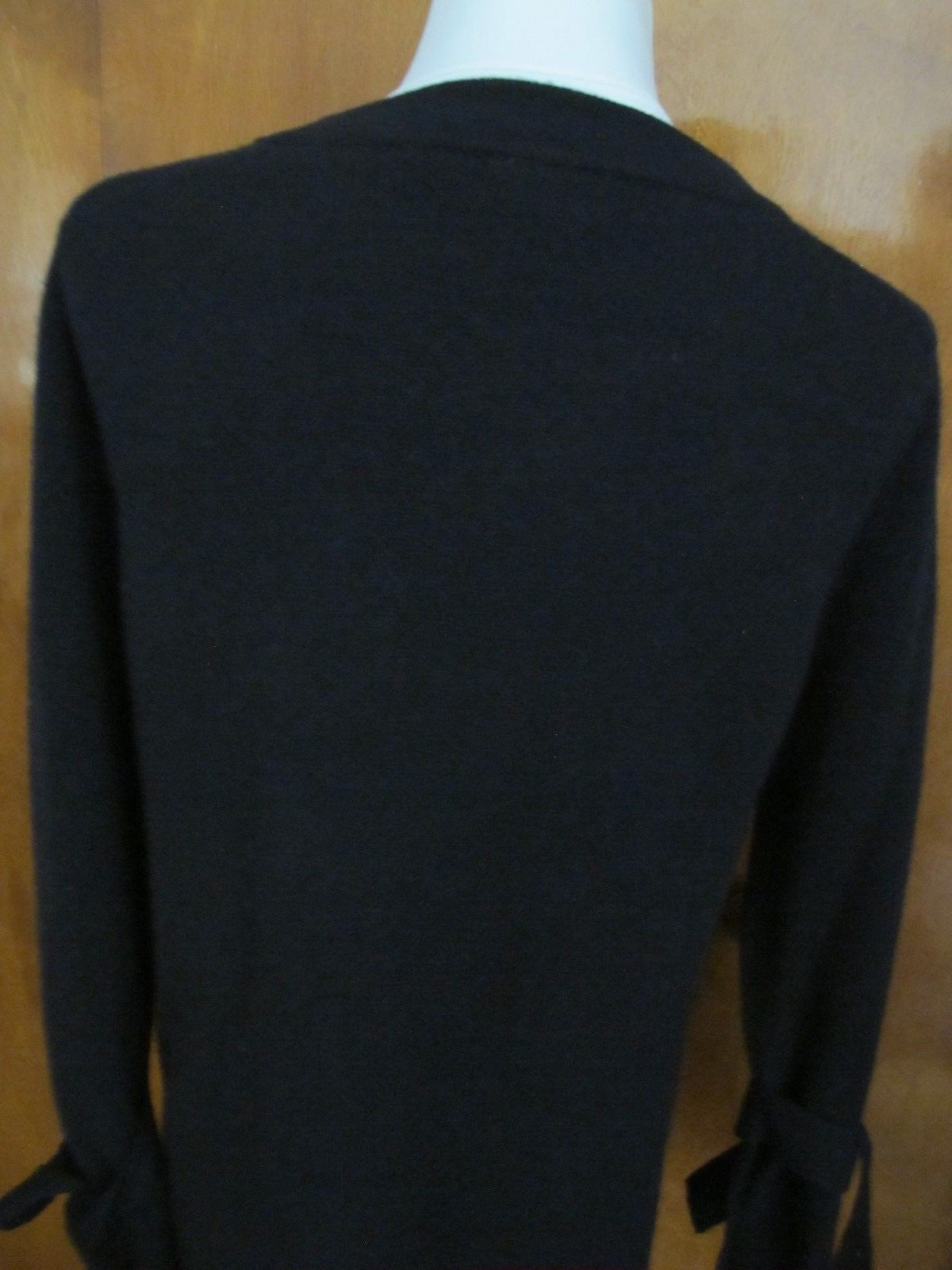 Bloomingdale's Women's Black 2 Ply Cashmere Sweater Small 