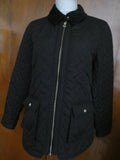 Tommy Hilfiger Quilted Zip-Up Jacket Black Size Large