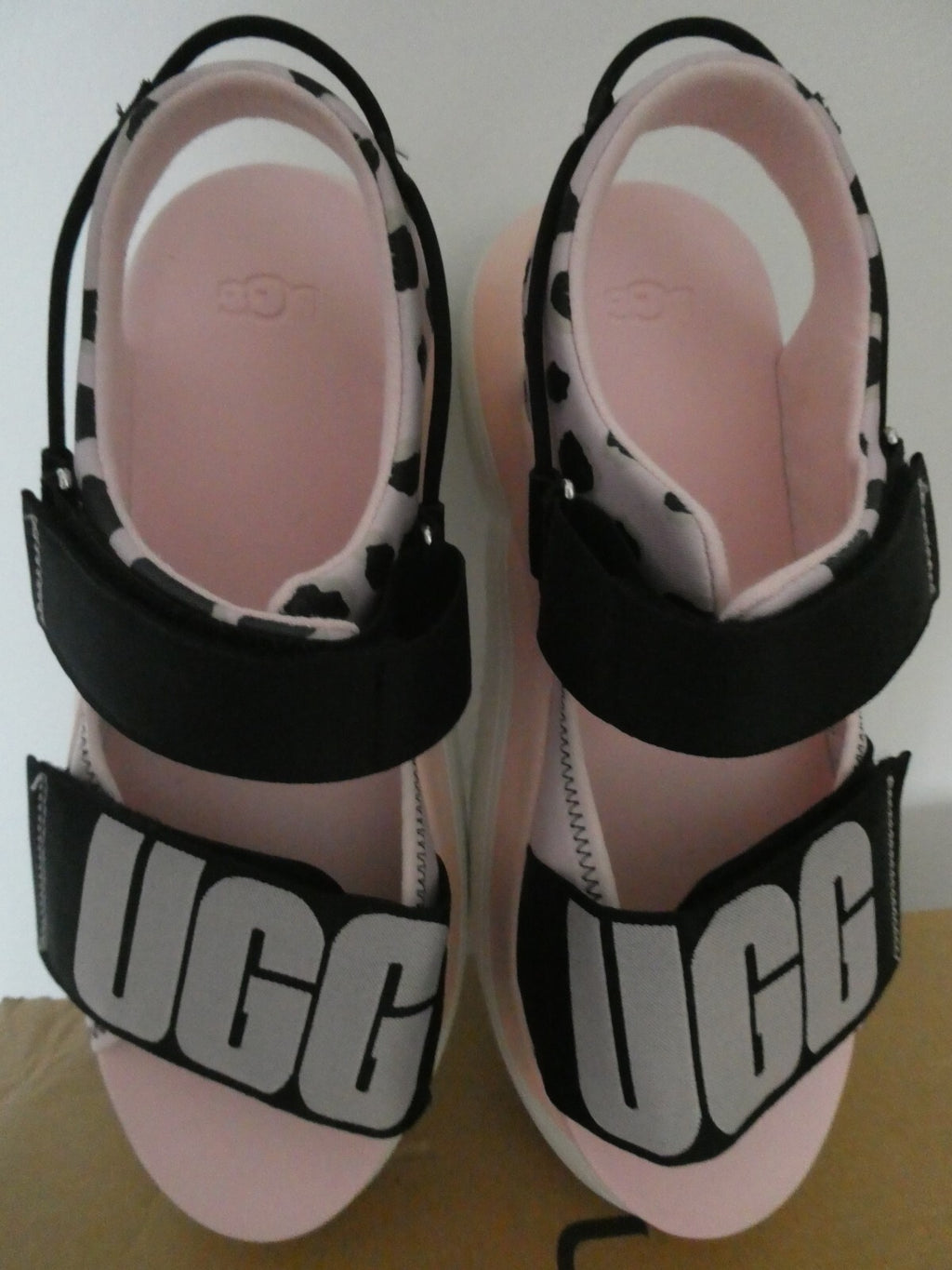UGG WOMEN LA CLOUD CHEETAH PRINT PLATFORM SANDALS, US 11 EUR 42 STYLE# 1126951