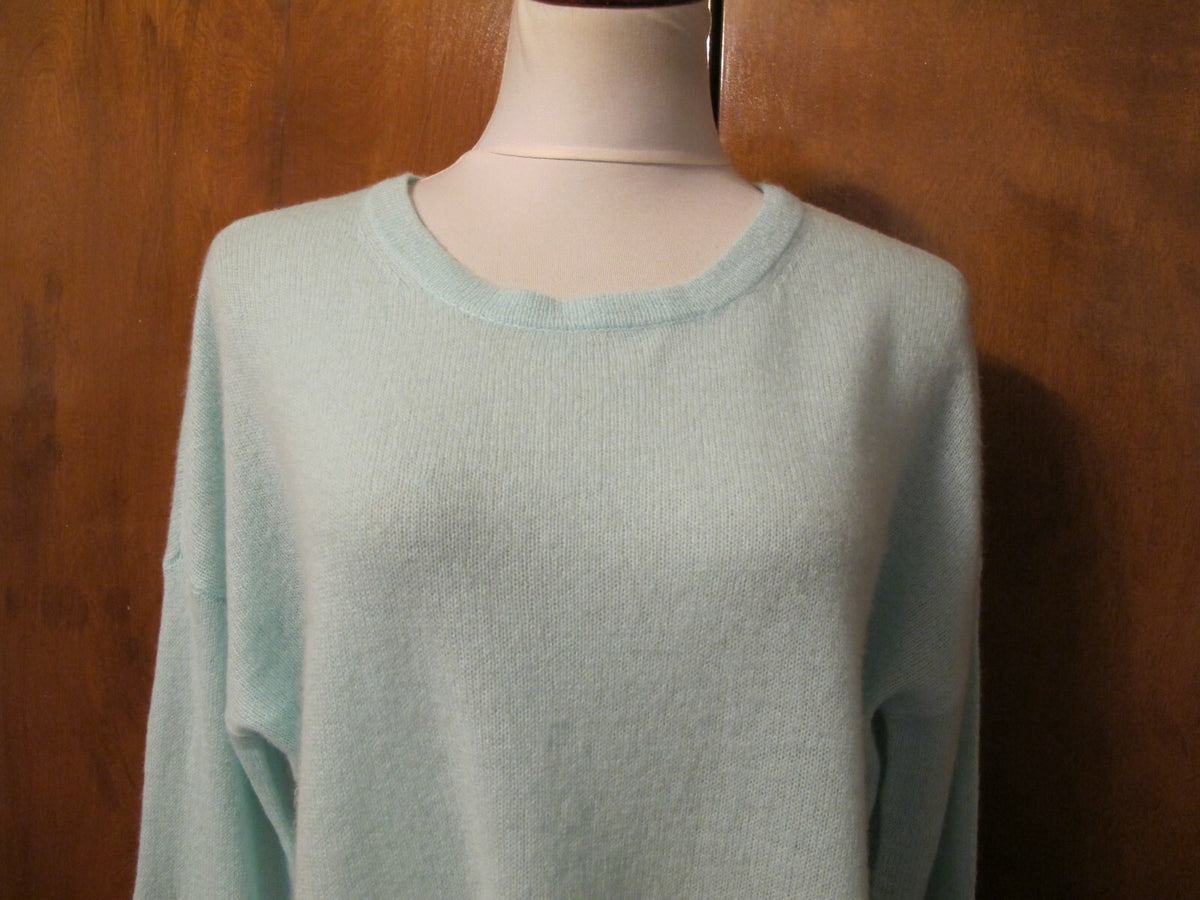 Lord &Taylor Women's turquoise pale cashmere sweater