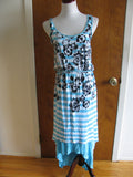 Kensie women’s wave combo lined  summer dress size Large New