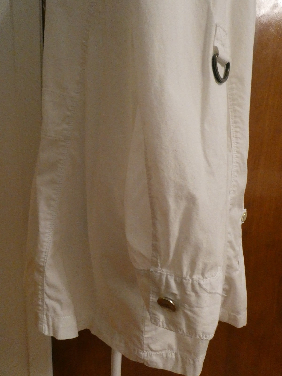 NWT Charter Club Womens Long Sleeves Jacket With Belt White Size 1X