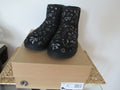UGG CLASSIC ZODIAC WOMEN'S MINI BLACK SUEDE SHEEPSKIN BOOTS (Run Small)