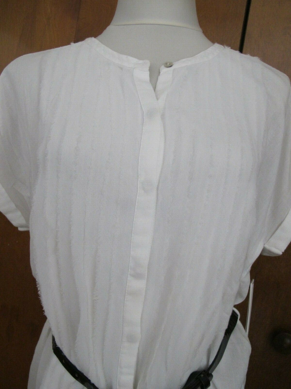 New Calvin Klein Jeans women's white soft top Size PLarge can fit regular Large
