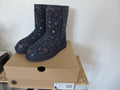 UGG CLASSIC ZODIAC WOMEN SHORT BLUE SUEDE SHEEPSKIN BOOTS SZ 7 AND 8 (Run Small)