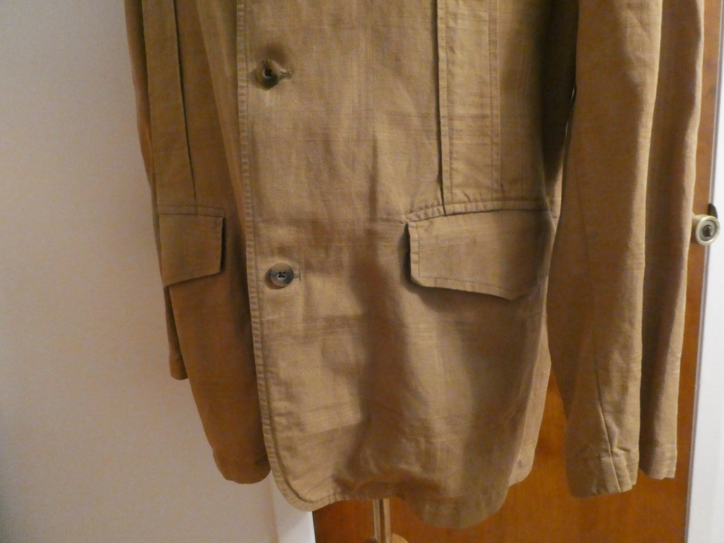 Robert Graham Blazer Men’s Soft 100% Cotton Brown Sport 1 Piece Coat Casual XL