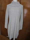 Ralph Lauren Women's Gray Classic Fit Cowl Neck Sweater Dress New