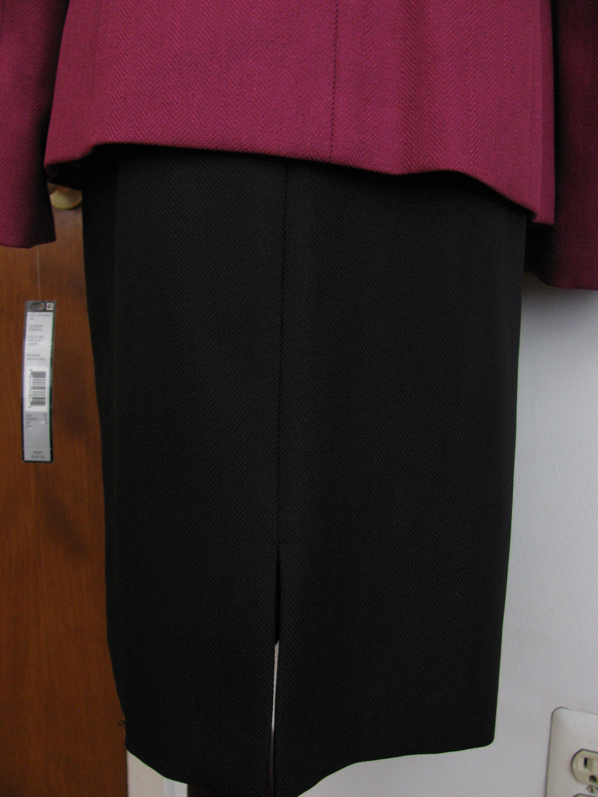 Tahari Asl Women’s Purple Belted 2 Piece Skirt Suit Size 16P New