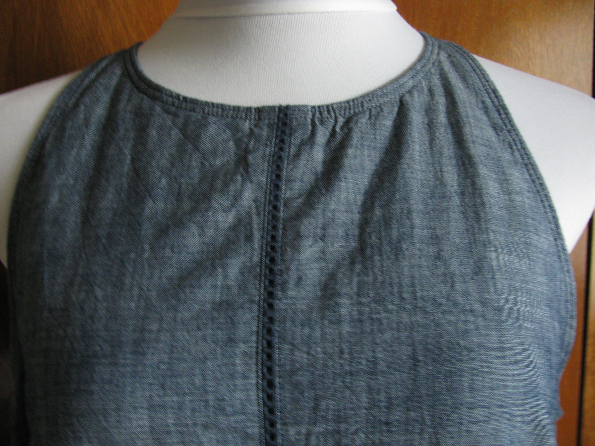 Gap women's gray cotton lined dress New