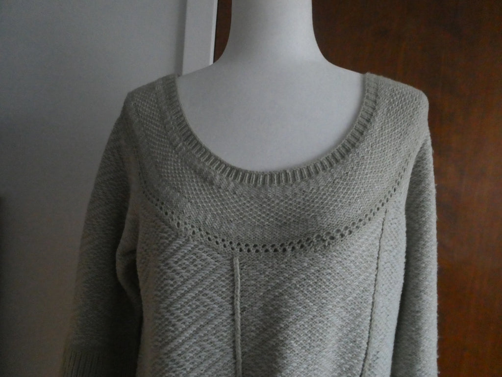 Free People Pale Sage Sweater Dress Size L NWT Oversized Knit Tunic Boho $138