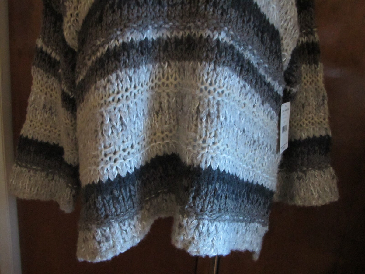 Free People women's gray brown soft sweater size small NWT