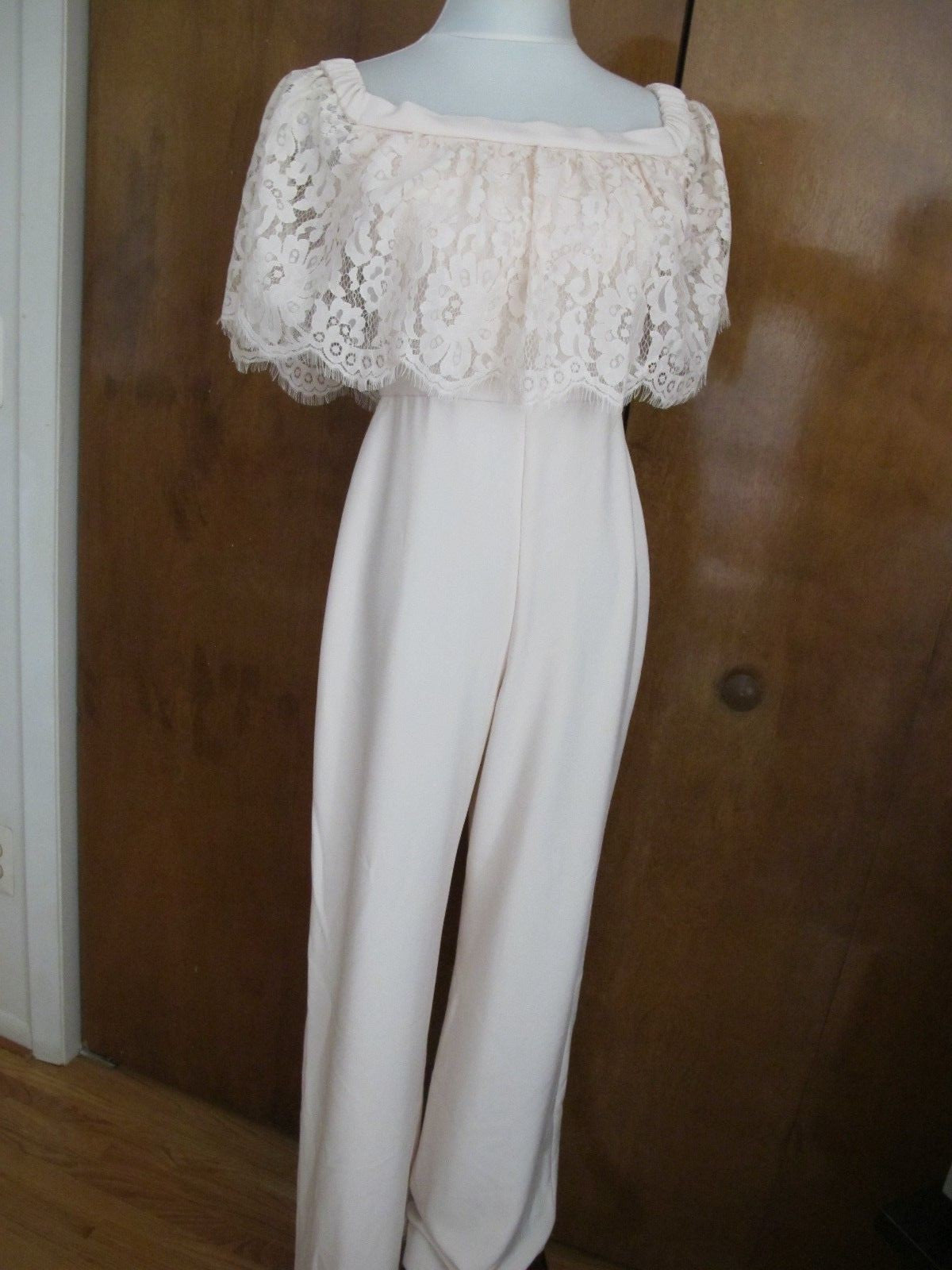 Anthropologie Theia Bridesmaids Women's Rose Evening Jumpsuit size 4 NWT