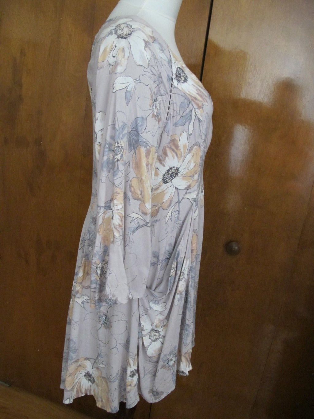 Free People women’s multi color relaxed fit short lined new soft rayon dress 8