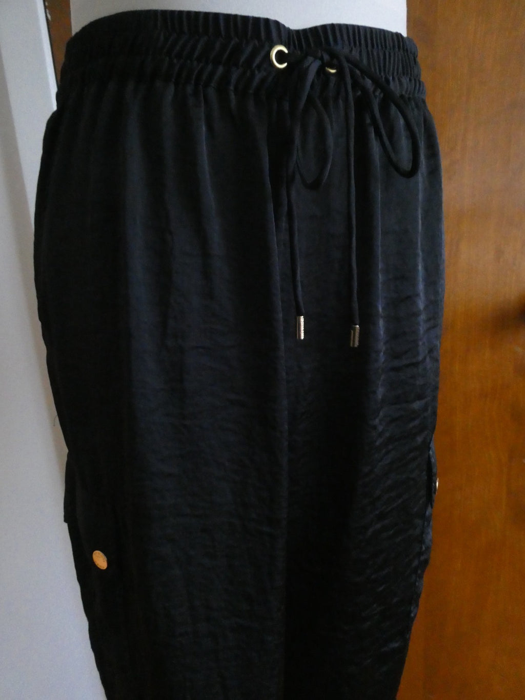 Michael Kors Jogger Pants Women Navy Front Pockets Elastic Waist 12 Bloomingdale