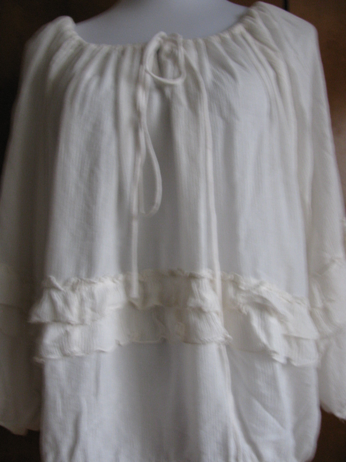Denim & Supply women's cotton/viscose antique cream top Medium 
