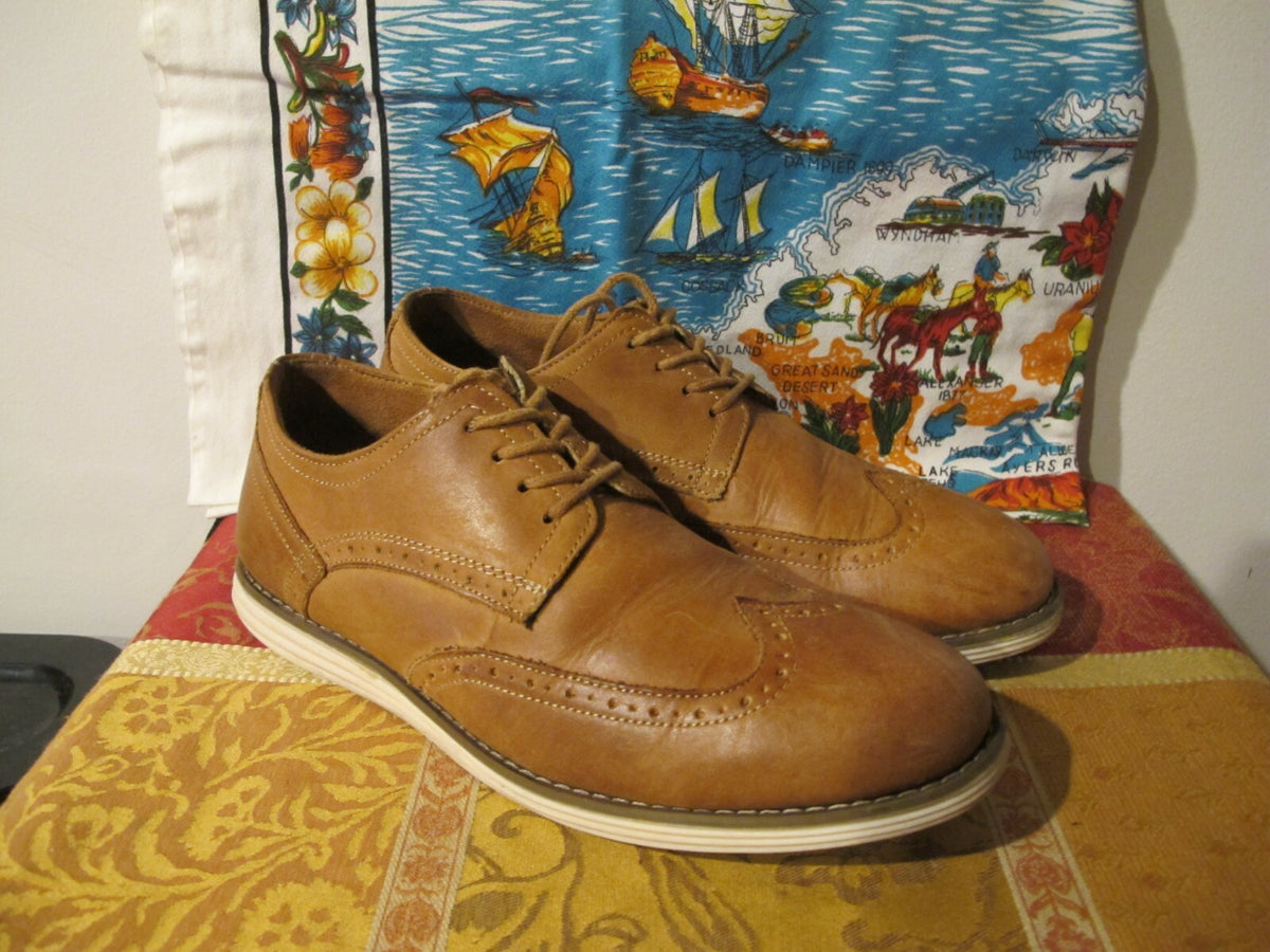VOSTEY Milan Men's Dress Casual Oxford Leather Shoes Size 9.5
